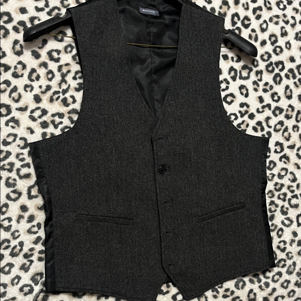Madison Charcoal Gray Men's Vest